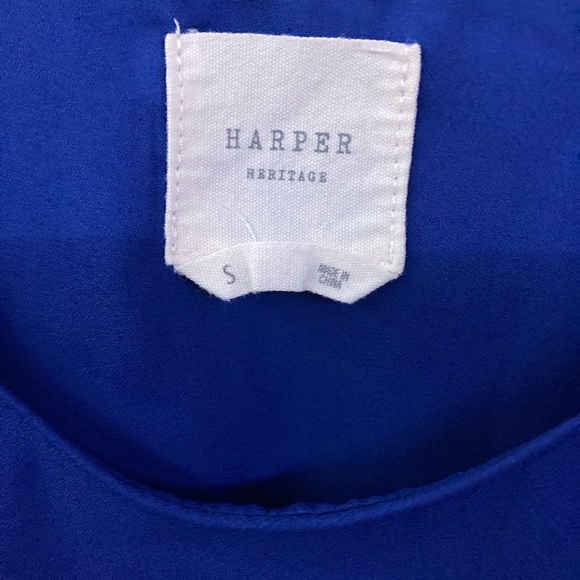 Francesca's Harper Heritage Blue Camisole Top - Picture 3 of 4